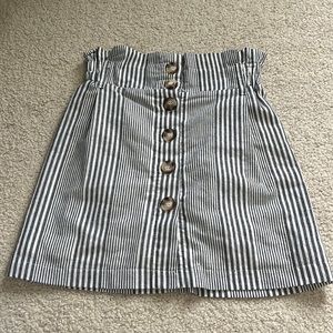 Blue and white skirt